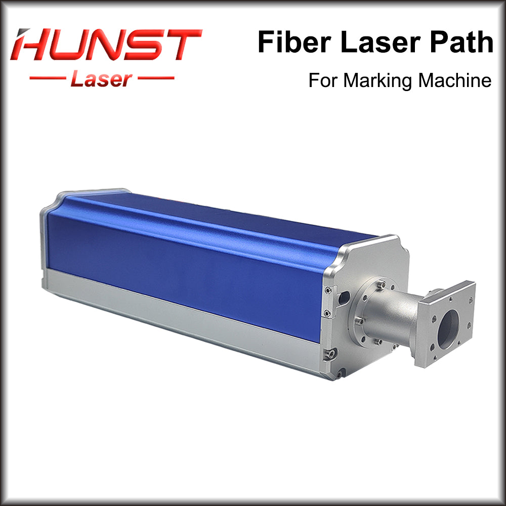 Caminho de laser de fibra HUNST, invólucro de caminho padrão azul, interface Rayucs MAX JPT para máquina de marcação e gravação a laser