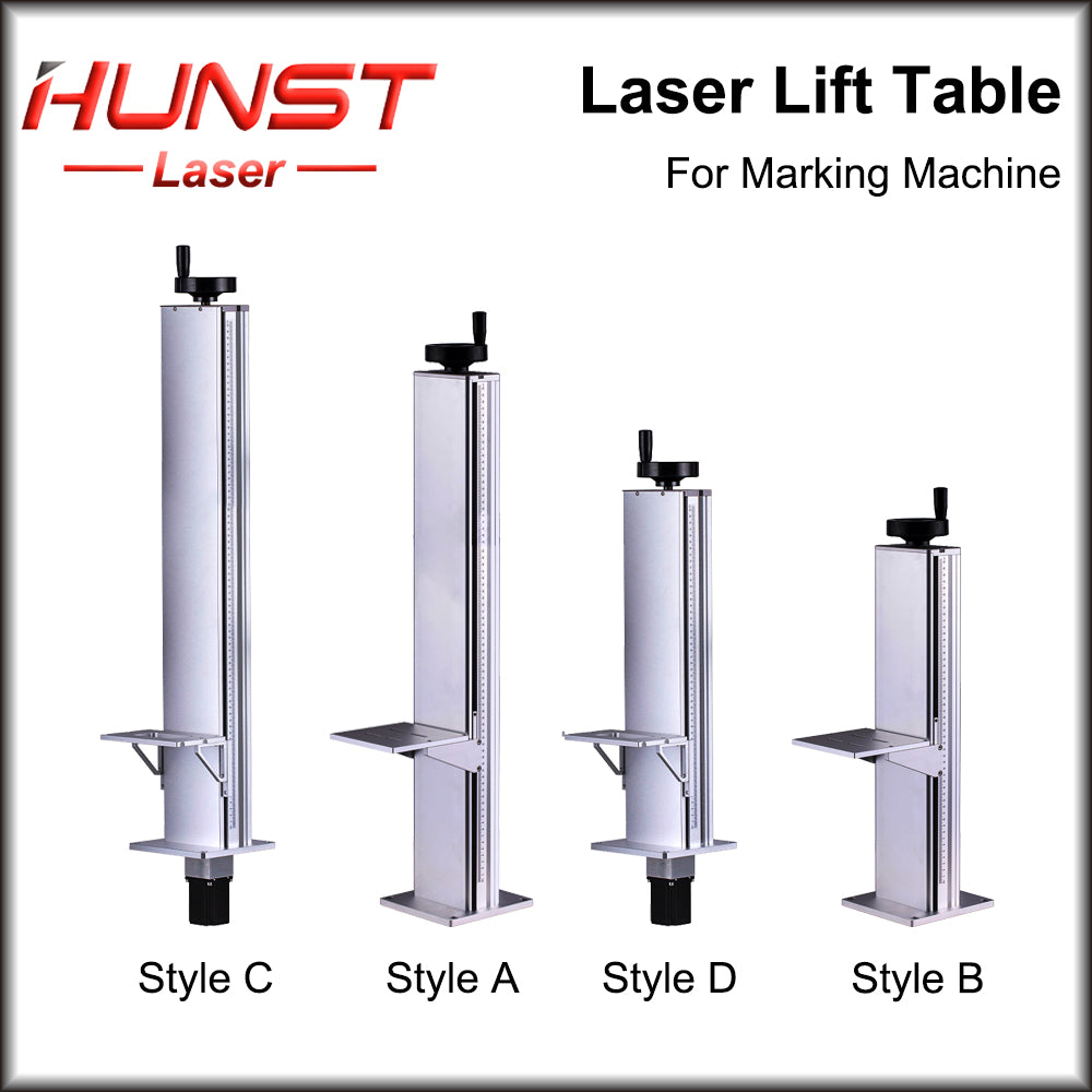 Hunst Laser Marking Machine Lift Table Z-axis Lift Stand Altura 500 e 800MM, Com Controle de Motor Mesa Elevatória Elétrica
