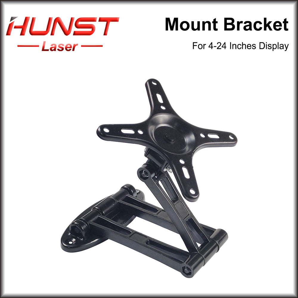 Hunst TV Disply Mount Bracket Black 160*160mm for For 4-24 Inches Display(Laser Marking Machine Monitor Stand)