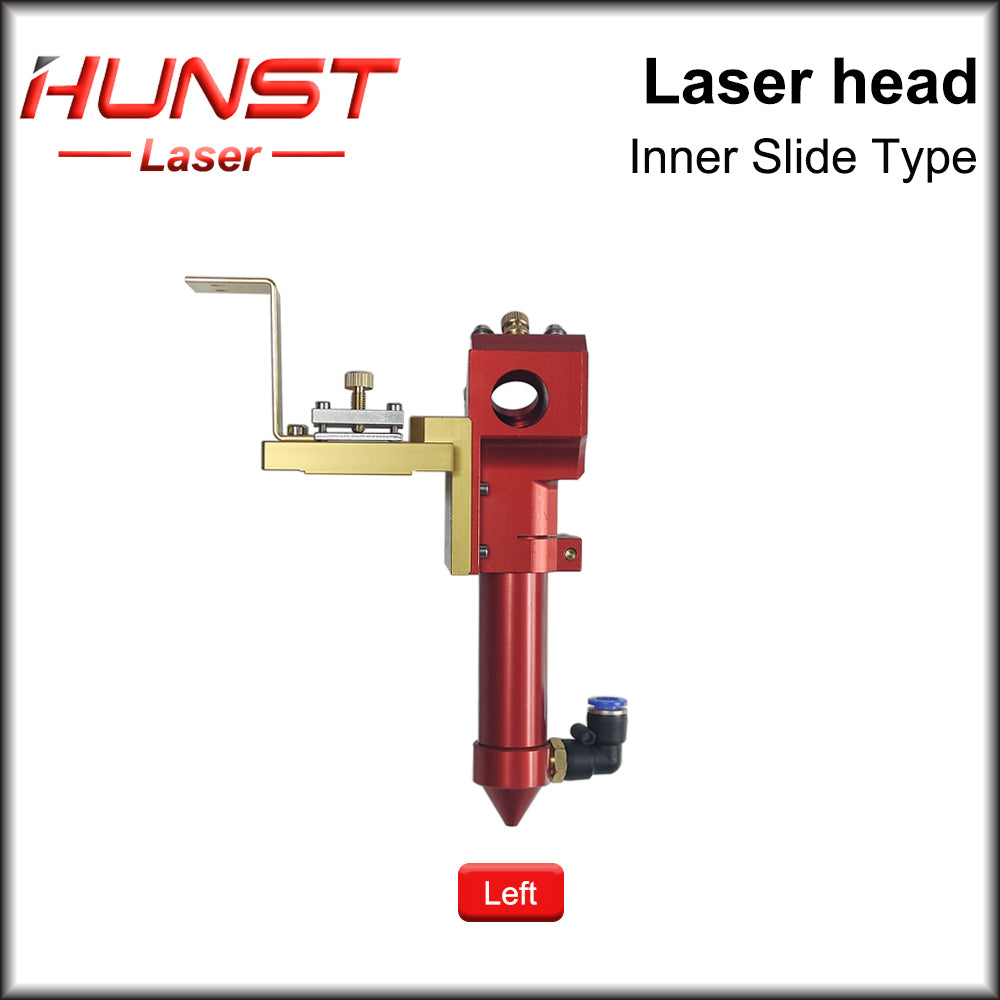 Hunst Hot Sell Inner Slide Type CO2 Laser Head with Air Nozzle for Inner Guide Rail Laser Cutting Machine Spare Parts