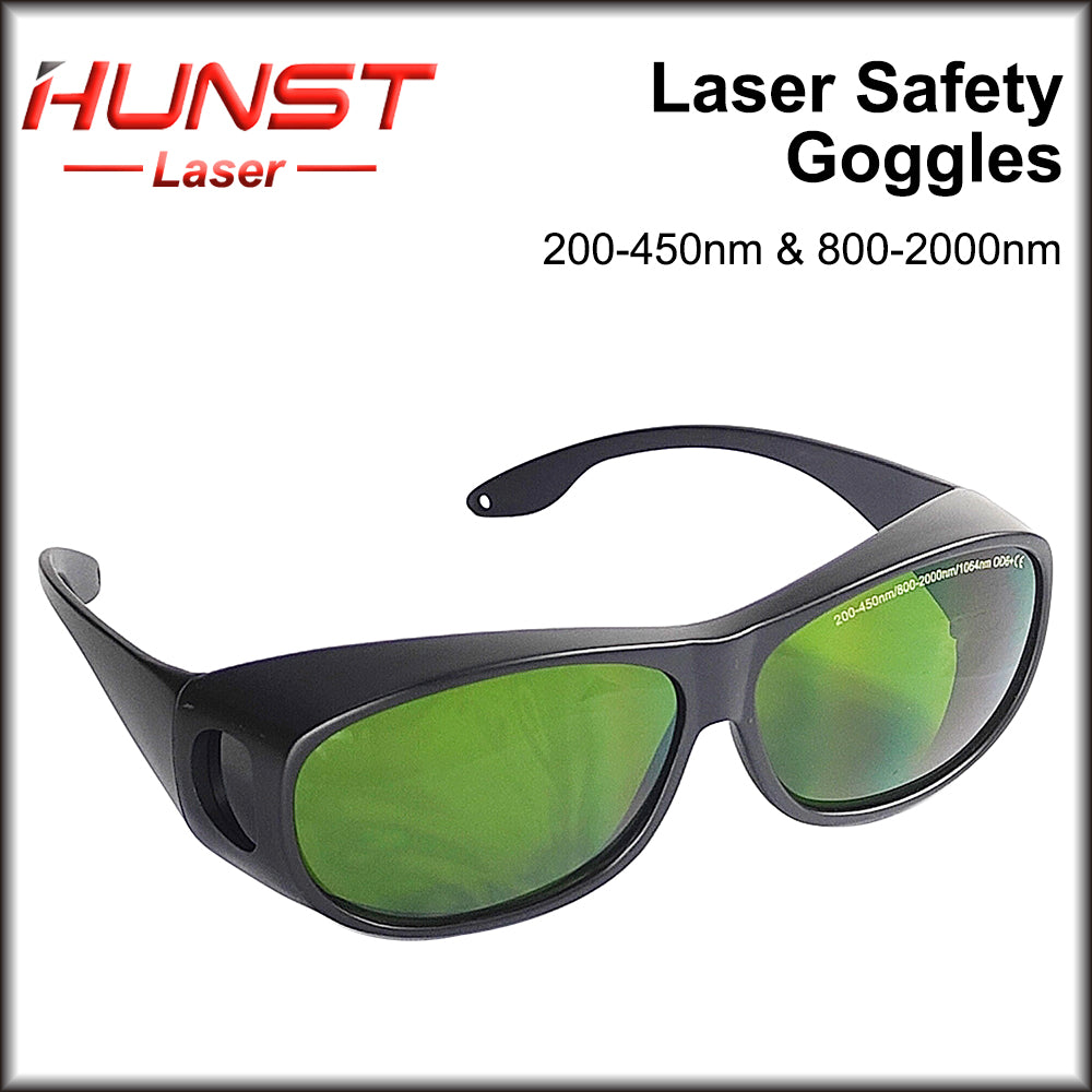 Hunst Laser Safety Goggles Protective Glasses Shield Protection Eyewear 200-450nm 800nm-2000nm For YAG Fiber UV Laser