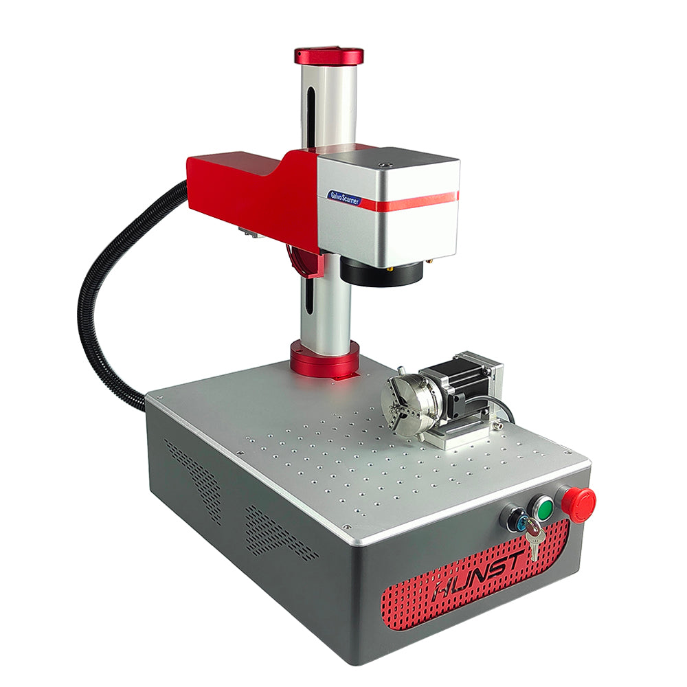 Hunst MAX 30W Portable Foldable Mini Fiber Laser Marking Machine.