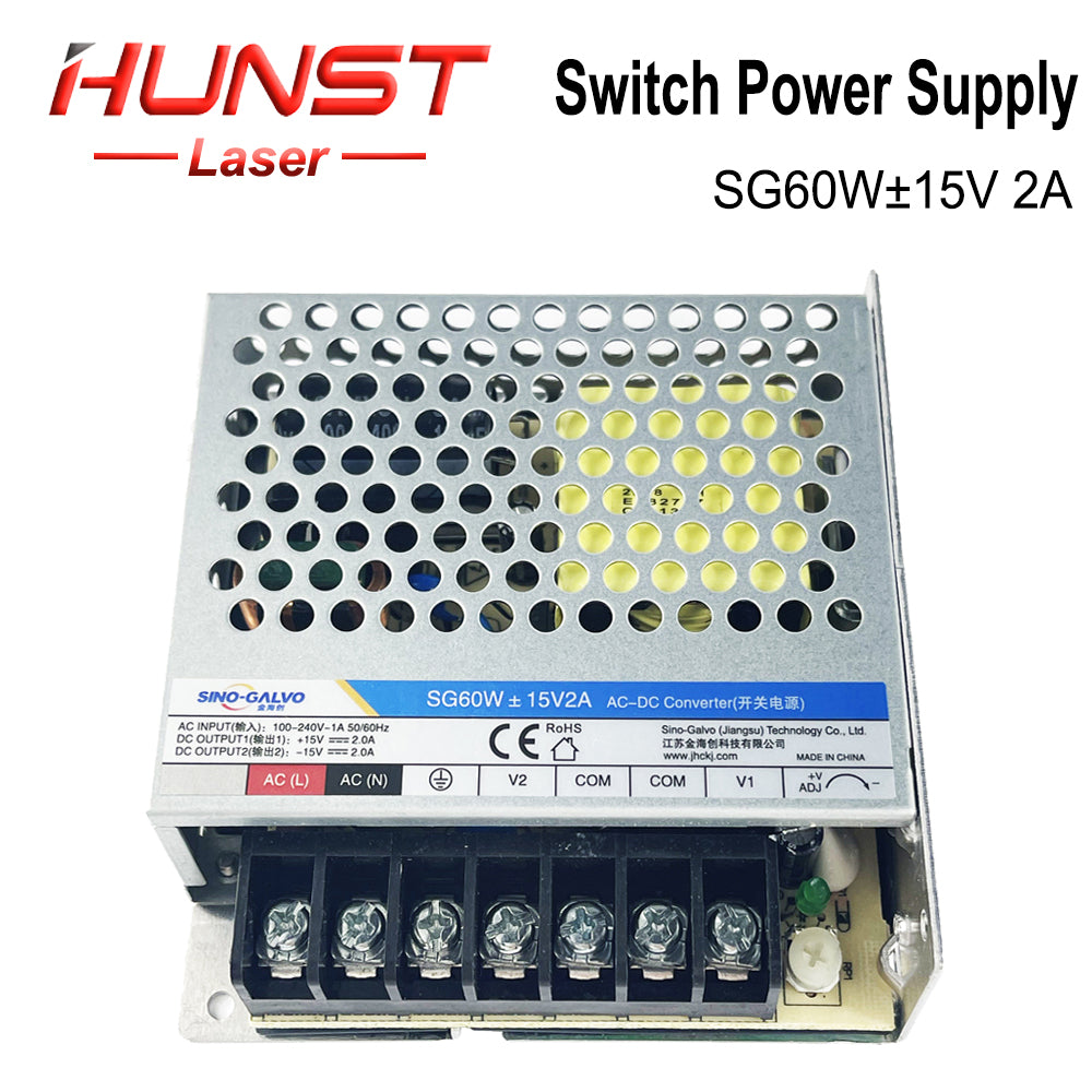 Fonte de alimentação HUNST Sino Galvo SG60W ± 15V2A