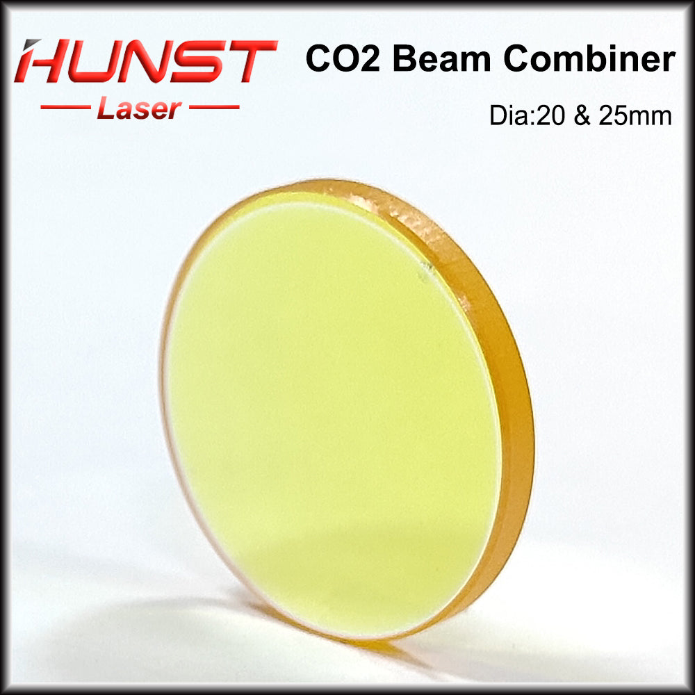 Hunst 10.6um Laser Beam Combiner Lens Diameter 20mm 25mm for CO2 Engraving Cutting Machine & Laser Marking Machine