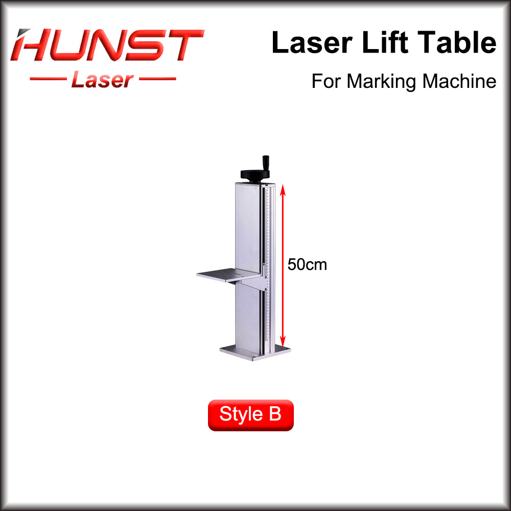 Hunst Laser Marking Machine Lift Table Z-axis Lift Stand Altura 500 e 800MM, Com Controle de Motor Mesa Elevatória Elétrica