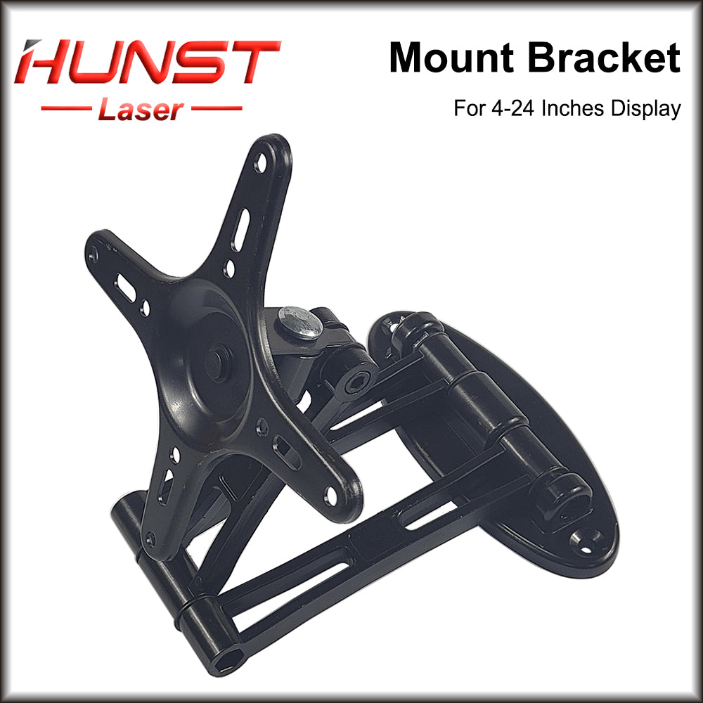 Hunst TV Disply Mount Bracket Black 160*160mm for For 4-24 Inches Display(Laser Marking Machine Monitor Stand)