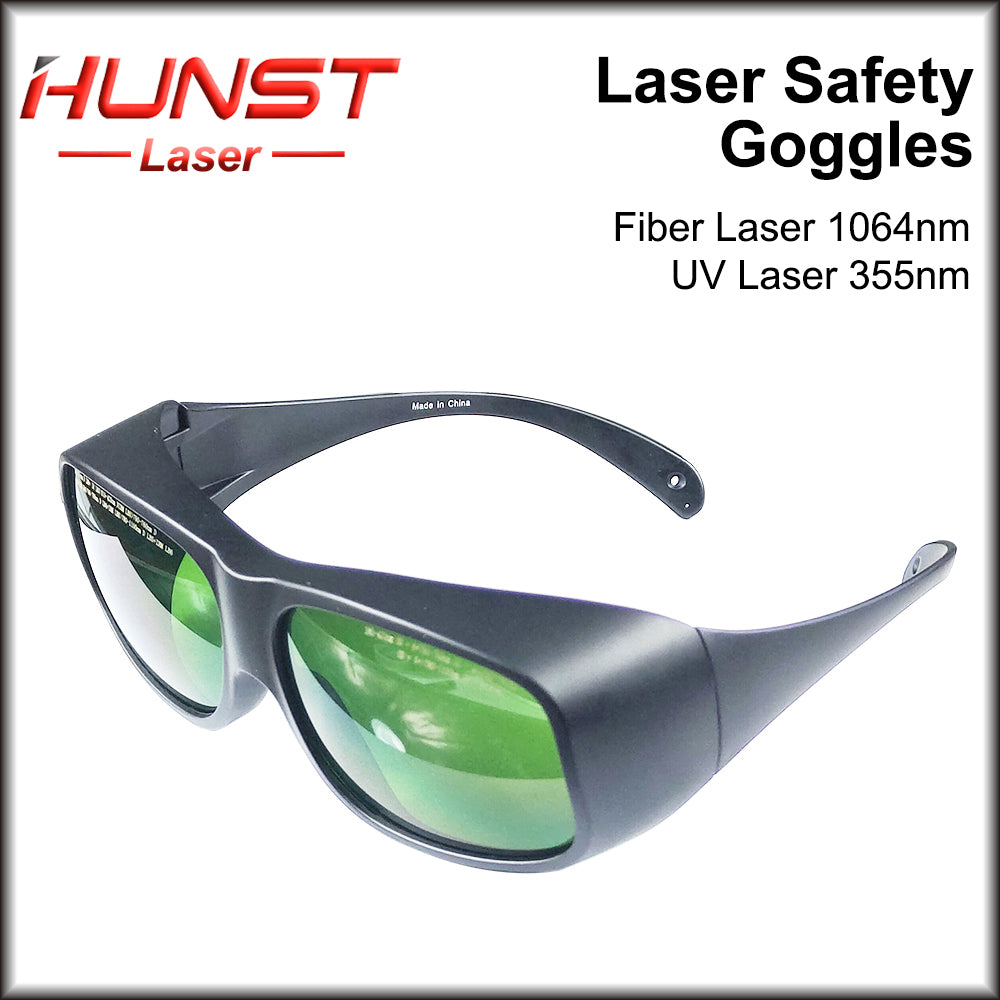 Hunst 1064nm UV355 Laser Safety Goggles Shield Protection Eyewear 180-420nm 750nm-1100nm For YAG Fiber Lase