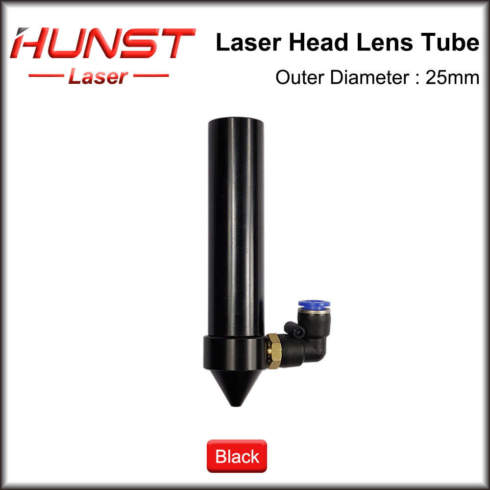 Hunst Co2 Lens Tube Outer Diameter 25mm for Lens Dia.20mm FL 50.8/63.5/101.6mm for CO2 Laser Cutting Engraving Machine