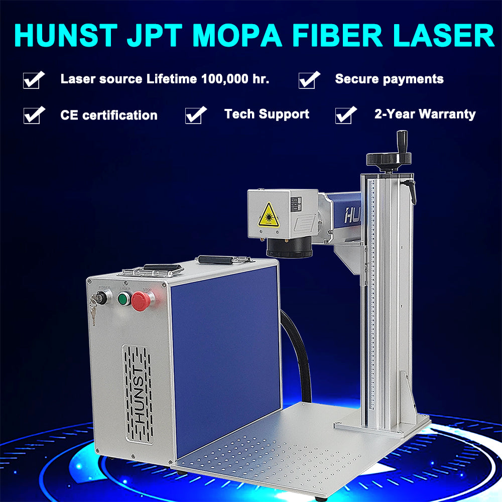 Máquina de marcação a laser de fibra Hunst 20W 30W 60W 80W 100W JPT MOPA M7