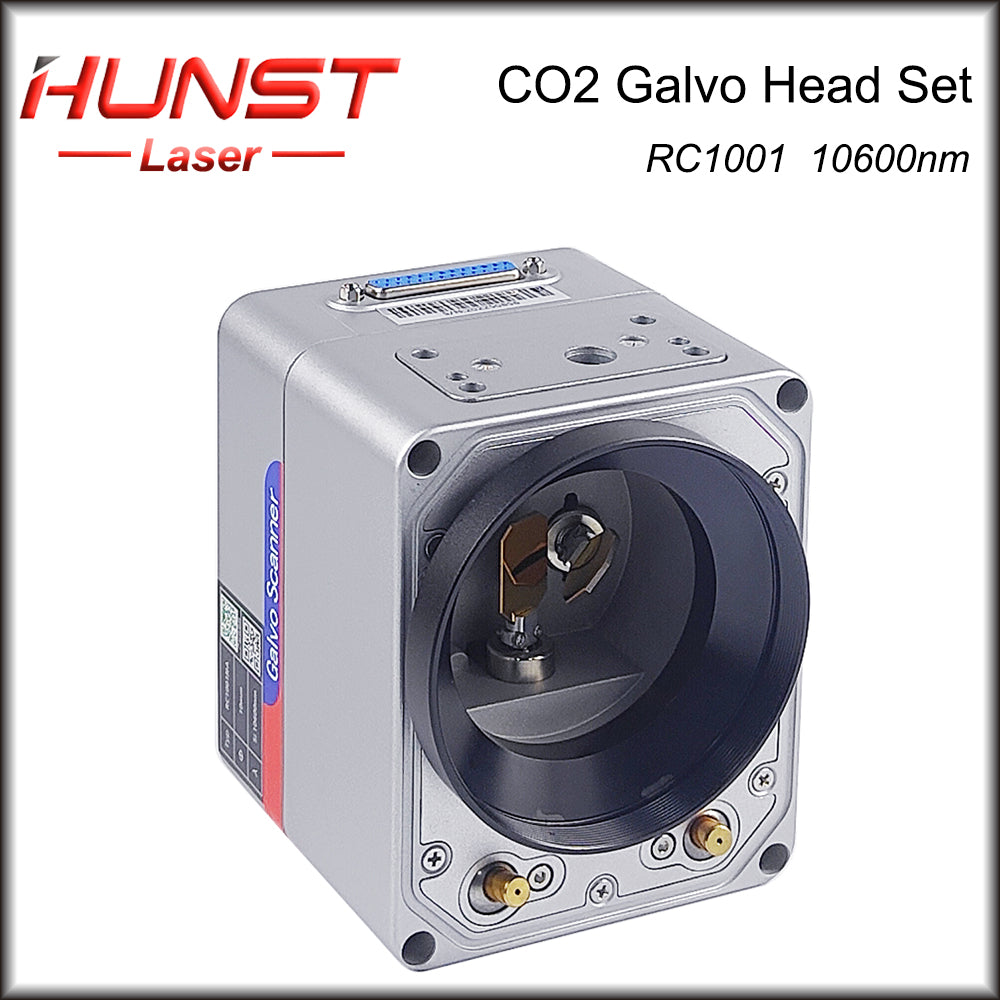 Hunst SINO-GALVO RC1001 CO2 Laser Scan Galvo Head Set 10600nm Abertura 10mm Galvanômetro Scanner com Fonte de Alimentação
