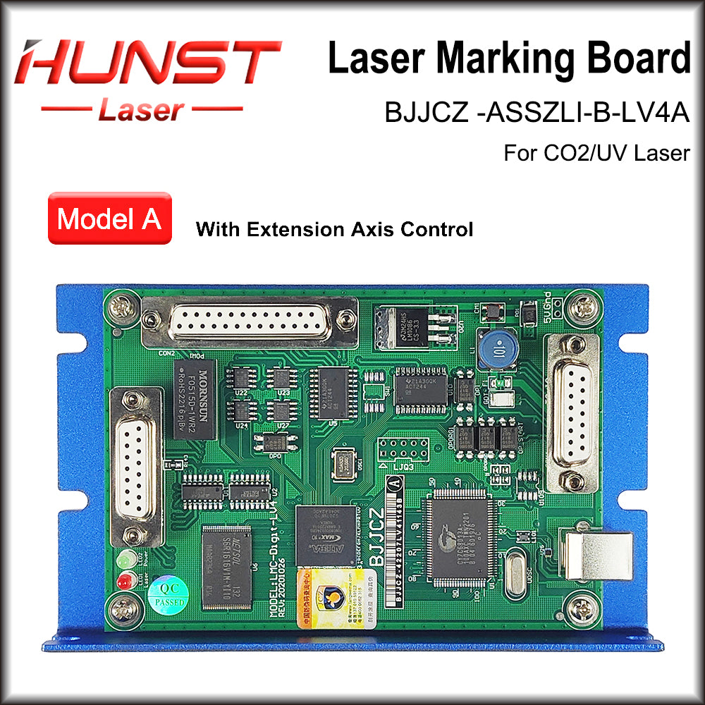 Hunst Original BJJCZ LV4 CO2 UV Laser Controller Ezcad Control Card Motherboard 32/64 Bit System for Laser Marking Machine