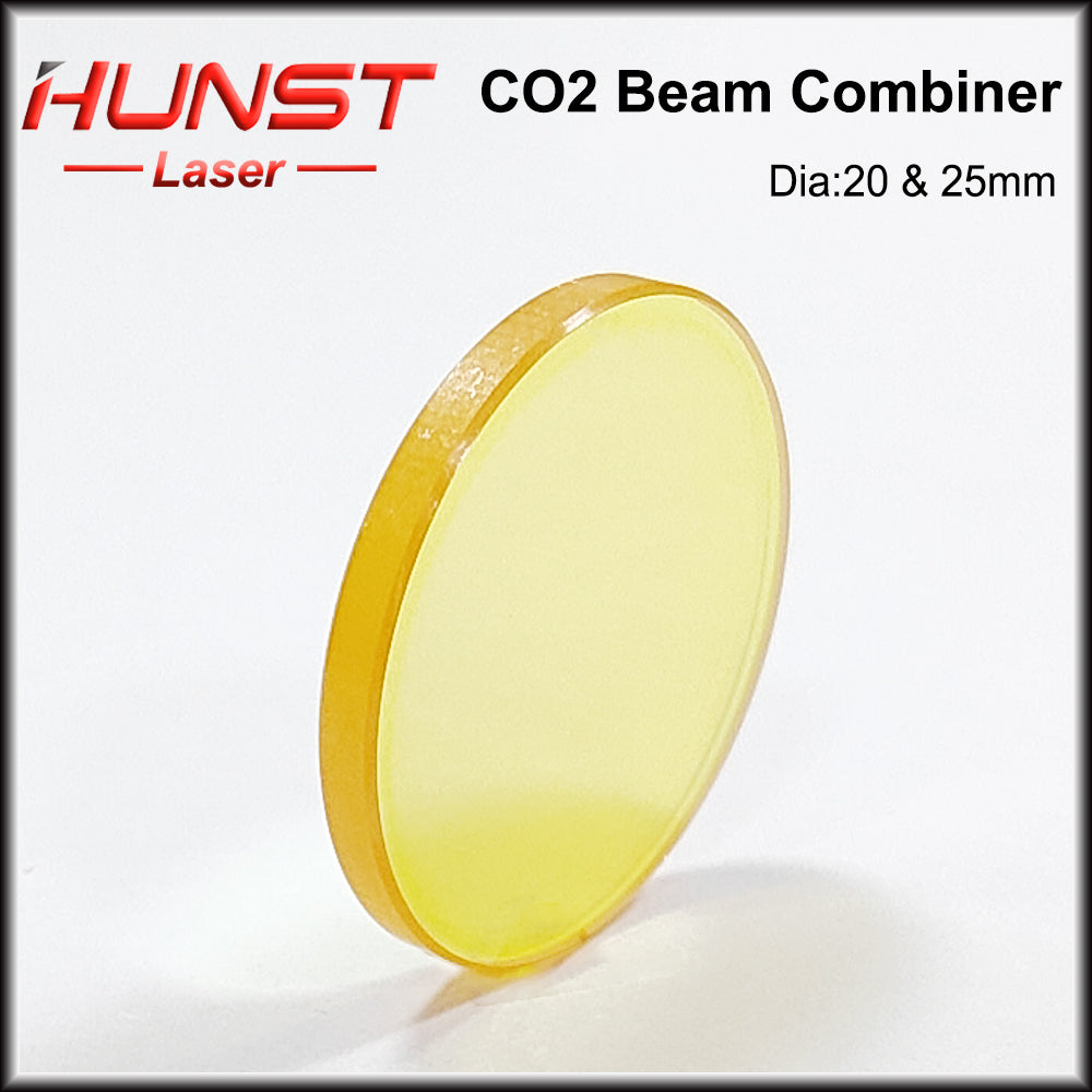 Hunst 10.6um Laser Beam Combiner Lens Diameter 20mm 25mm for CO2 Engraving Cutting Machine & Laser Marking Machine