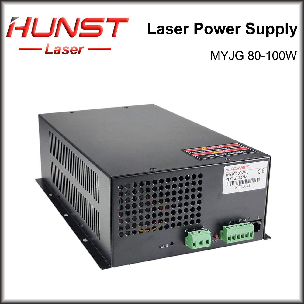 Hunst MYJG 80-100W CO2 Laser Power Supply 80~100W Laser Generator For Co2 Engraving Cutting Machine Glass Tube