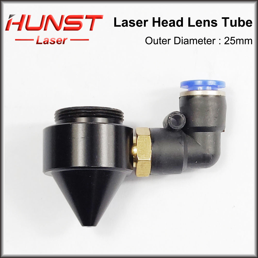 Hunst Co2 Lens Tube Outer Diameter 25mm for Lens Dia.20mm FL 50.8/63.5/101.6mm for CO2 Laser Cutting Engraving Machine
