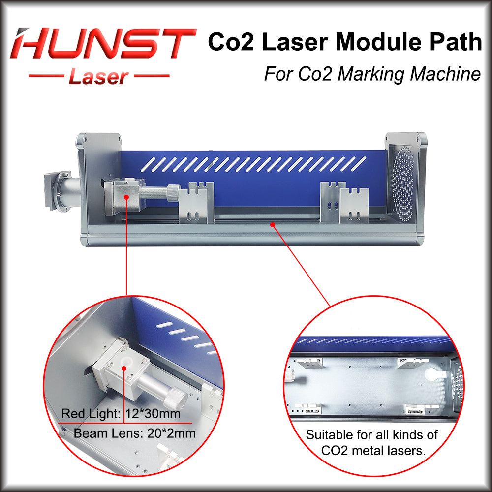 Módulo de laser Hunst Co2 Path SYNRAD CRD DAVI RF Fonte de laser Peças de máquinas para máquina de marcação de CO2 de 10,6 µm