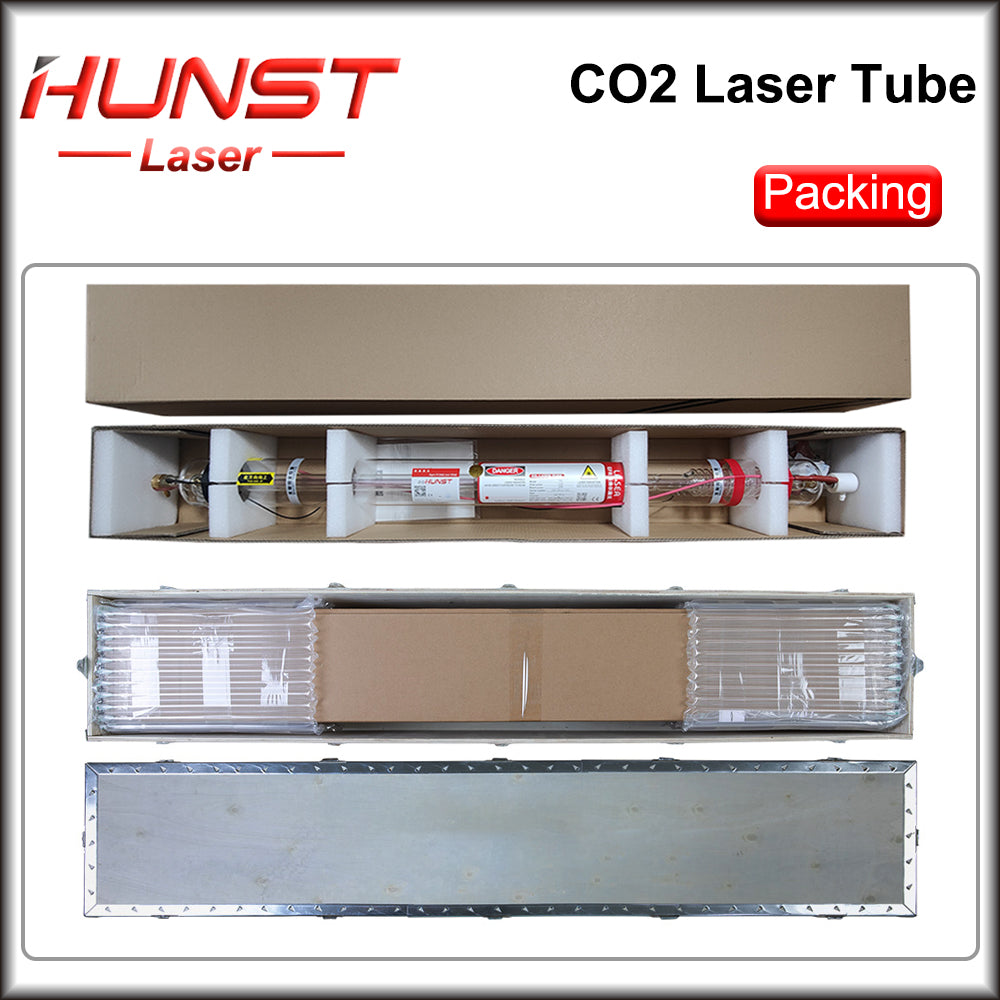 Hunst EFR F2 F4 F6 Co2 Laser Tube Power 40~150W Diameter 60/80mm Laser Lamp For Co2 Laser Cutter Engraving Machine