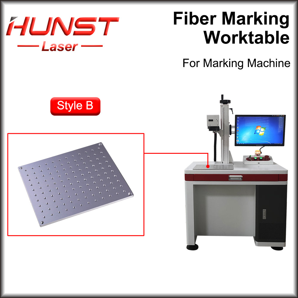 Hunst Fiber UV CO2 Marcação Mesa de Trabalho Plataforma de Trabalho de Alumínio 320*280 e 350*550 para Máquina de Marcação a Laser DIY