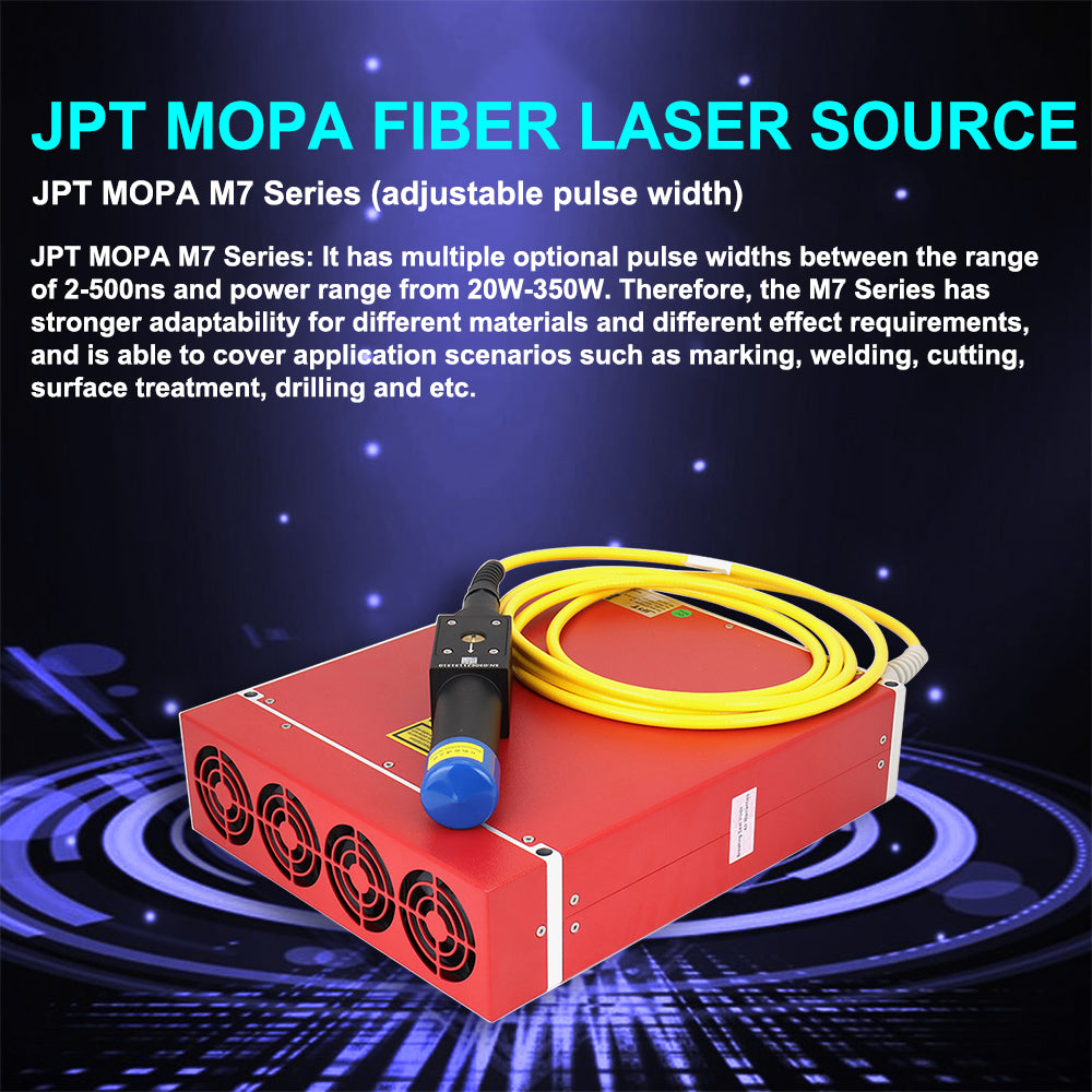 Máquina de marcação a laser de fibra Hunst 20W 30W 60W 80W 100W JPT MOPA M7