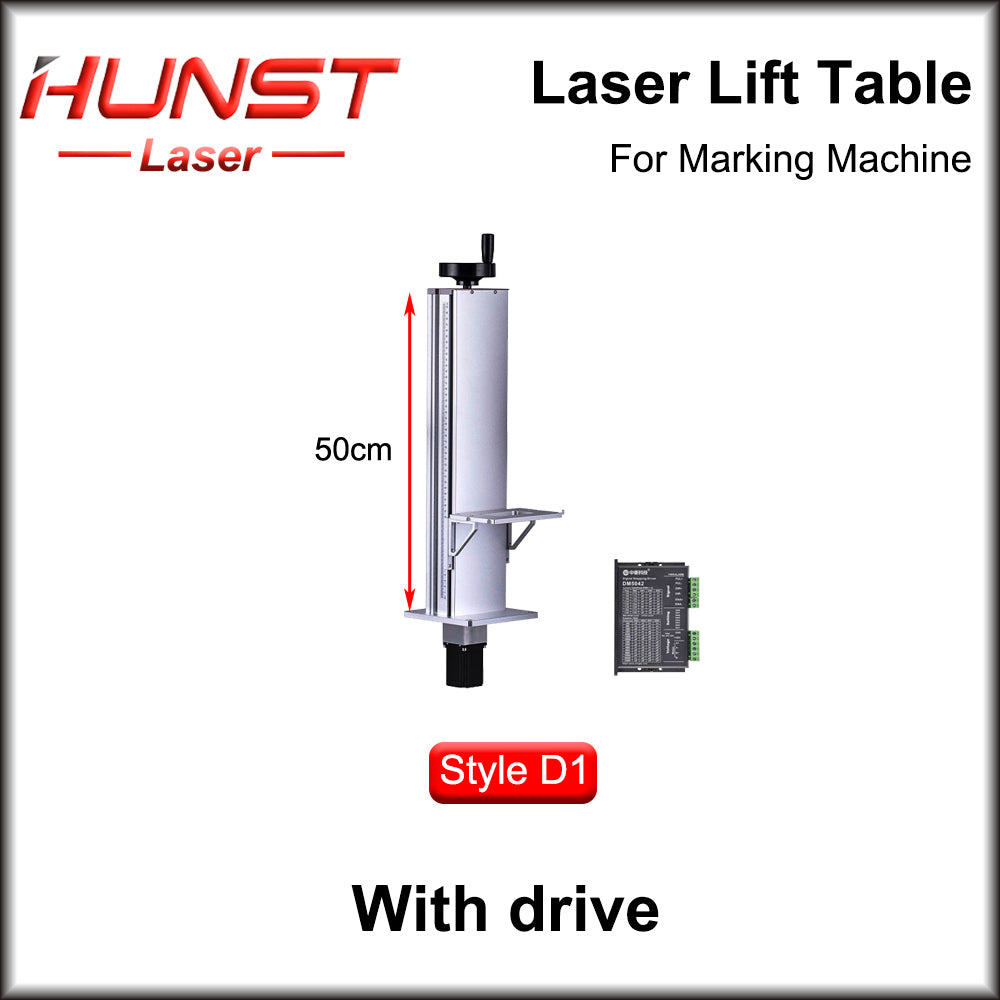 Hunst Laser Marking Machine Lift Table Z-axis Lift Stand Altura 500 e 800MM, Com Controle de Motor Mesa Elevatória Elétrica