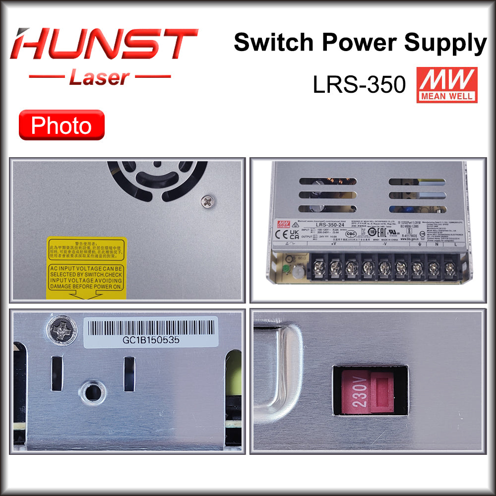 Fonte de alimentação comutada Mean Well LRS-350 série 24 V