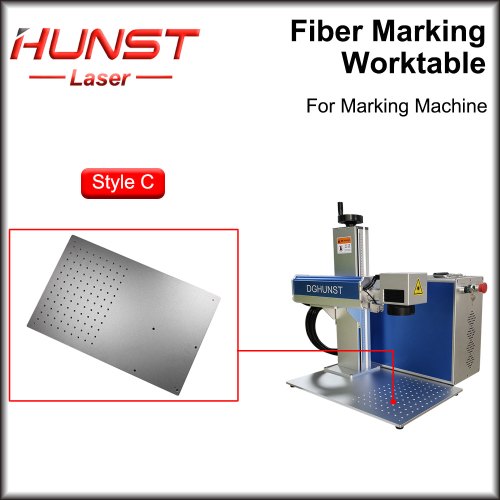 Hunst Fiber UV CO2 Marcação Mesa de Trabalho Plataforma de Trabalho de Alumínio 320*280 e 350*550 para Máquina de Marcação a Laser DIY