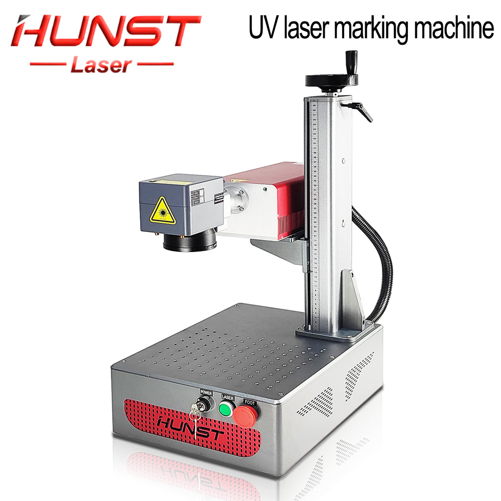 HUNST Small Portable 5W UV Laser Marking Machine is Suitable For Engraving Plastic, PVC, Glass, Jade, Leather Bottles, Etc.