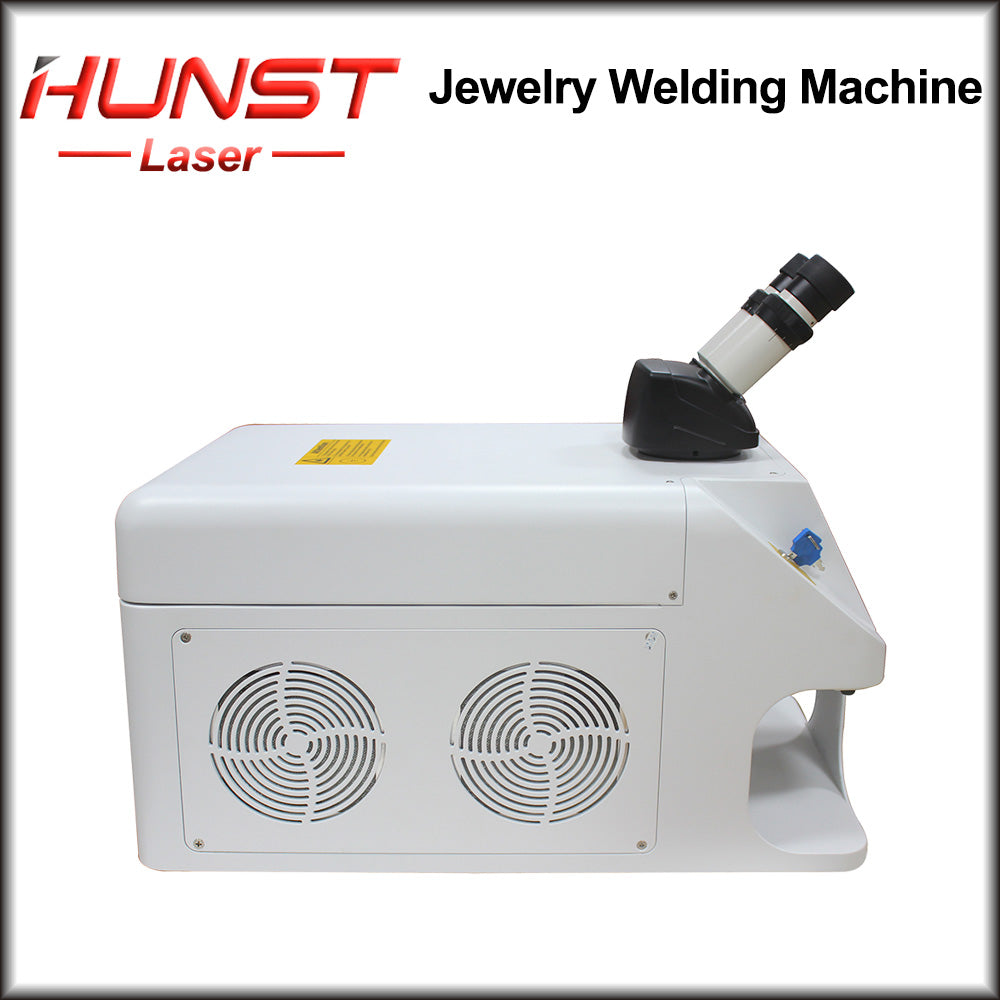 Hunst Jewelry Laser Welding Machine 80W Soldering Mini Portable Fiber Laser Welder Gold Silver Titanium Metal Rings Necklace