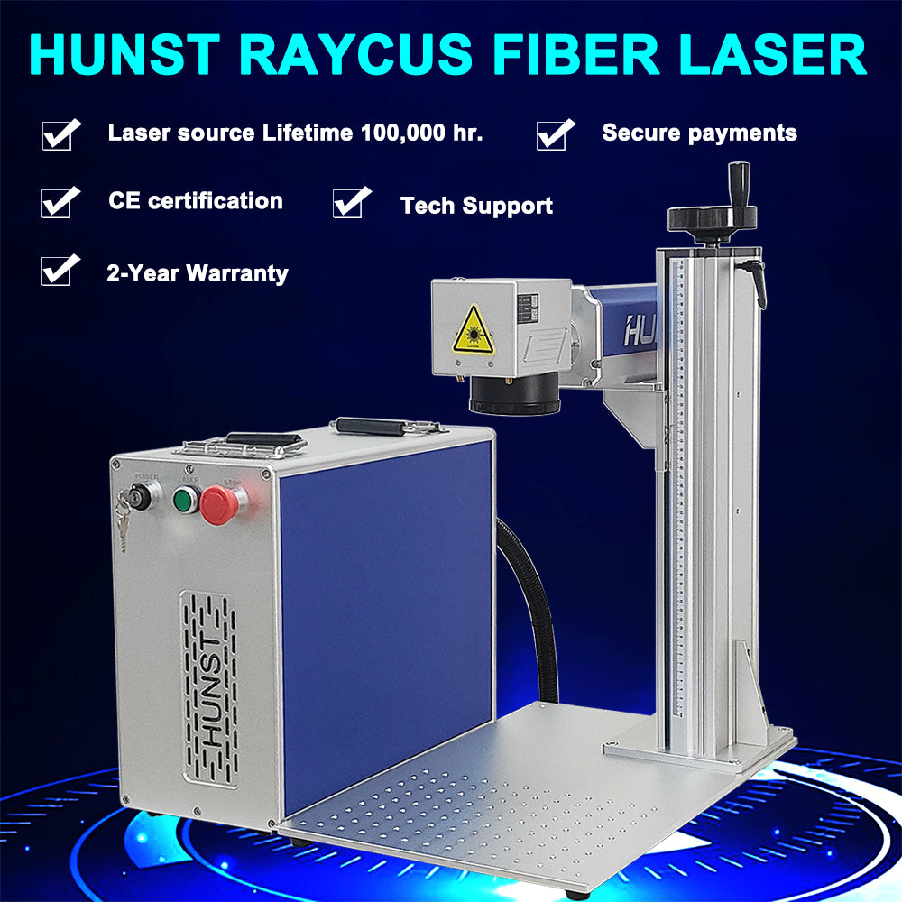 Máquina de marcação a laser de fibra Raycus Hunst 20W 30W 50W 100W