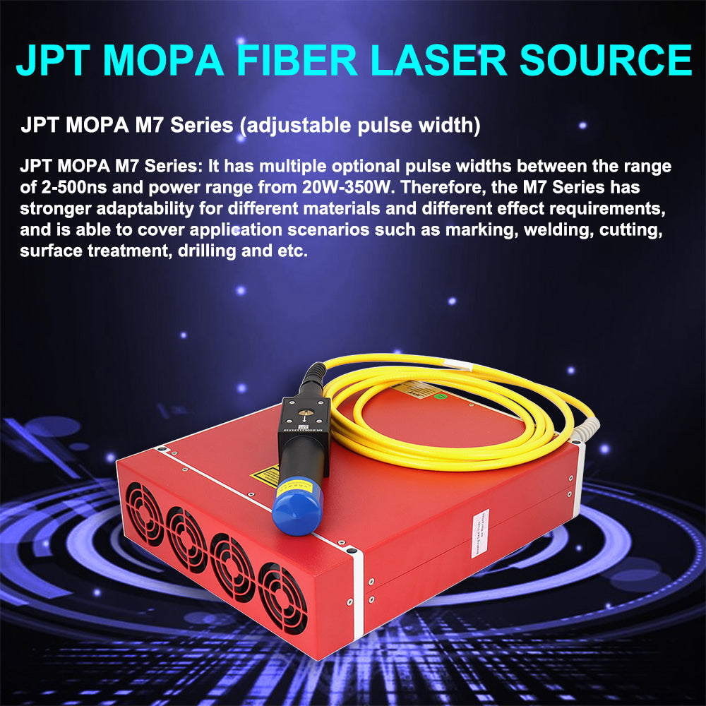 Máquina de marcação a laser de fibra portátil dobrável Hunst JPT MOPA M7.