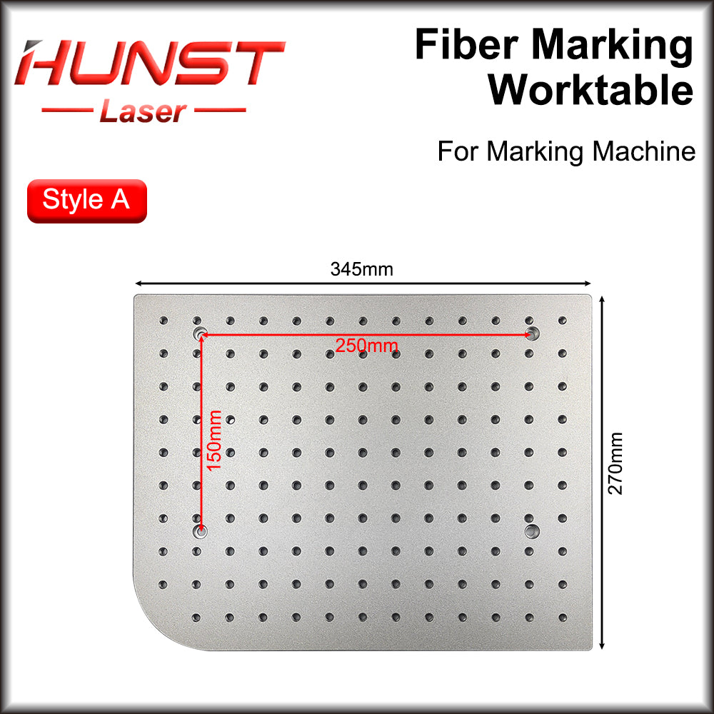 Hunst Fiber UV CO2 Marcação Mesa de Trabalho Plataforma de Trabalho de Alumínio 320*280 e 350*550 para Máquina de Marcação a Laser DIY