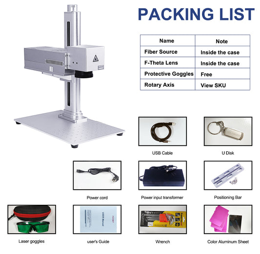 HUNST 20W Mini Laser Marking Machine JPT MOPA M8 Portable Fiber Laser for Stainless Steel Color Marking DIY Metal Engraving.