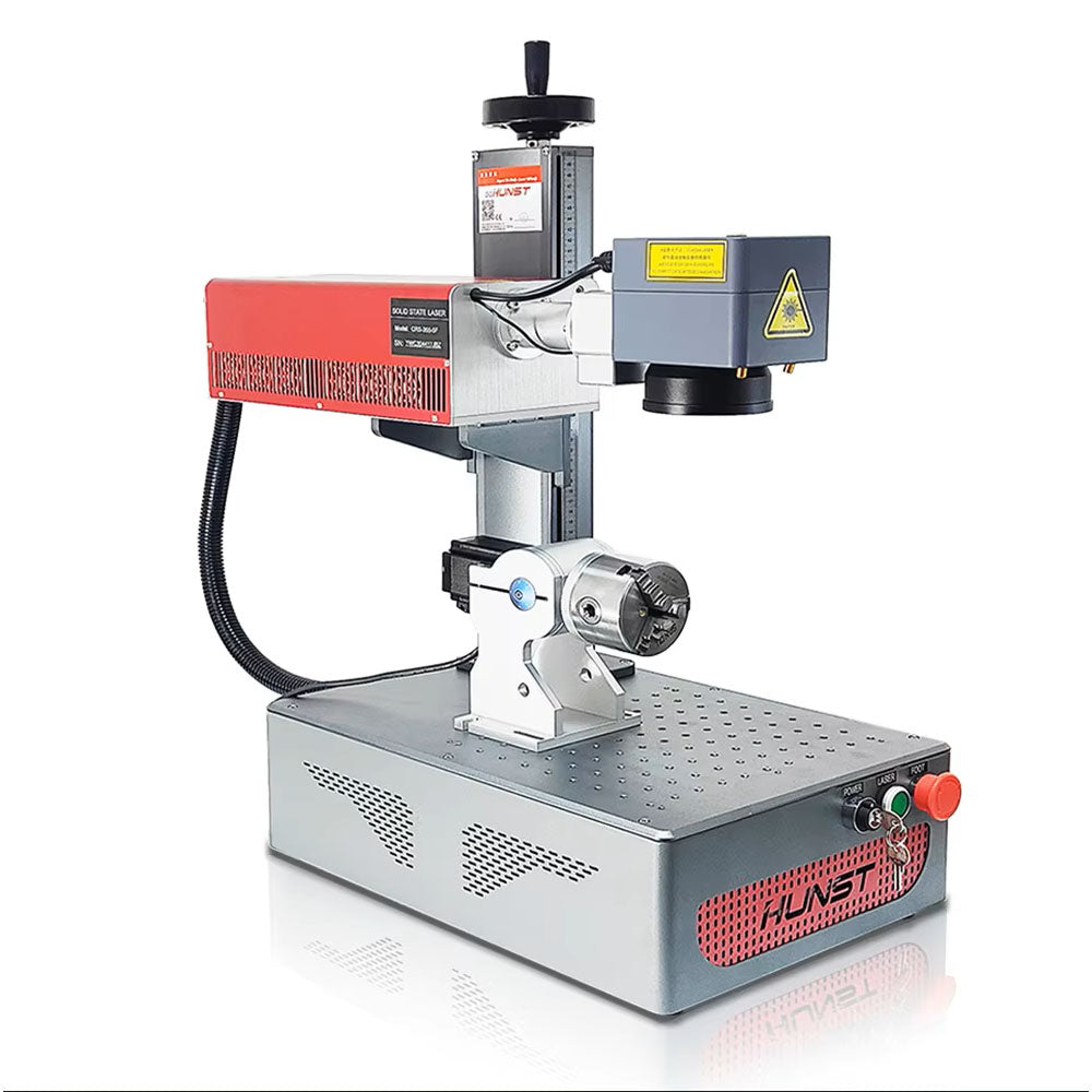 HUNST Small Portable 5W UV Laser Marking Machine is Suitable For Engraving Plastic, PVC, Glass, Jade, Leather Bottles, Etc.