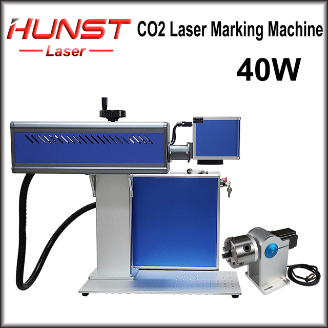 Hunst 40W 60W Co2 Laser Engraving Marking Machine Wood Bamboo Plastic Leather Cloth Glass Engraver Cutting Machine