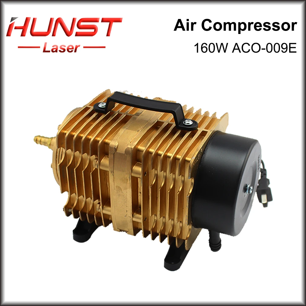 Bomba de ar magnética elétrica Hunst 160W, compressor de ar 110V/220V ACO-009E, para máquina de corte e gravação a laser de CO2.