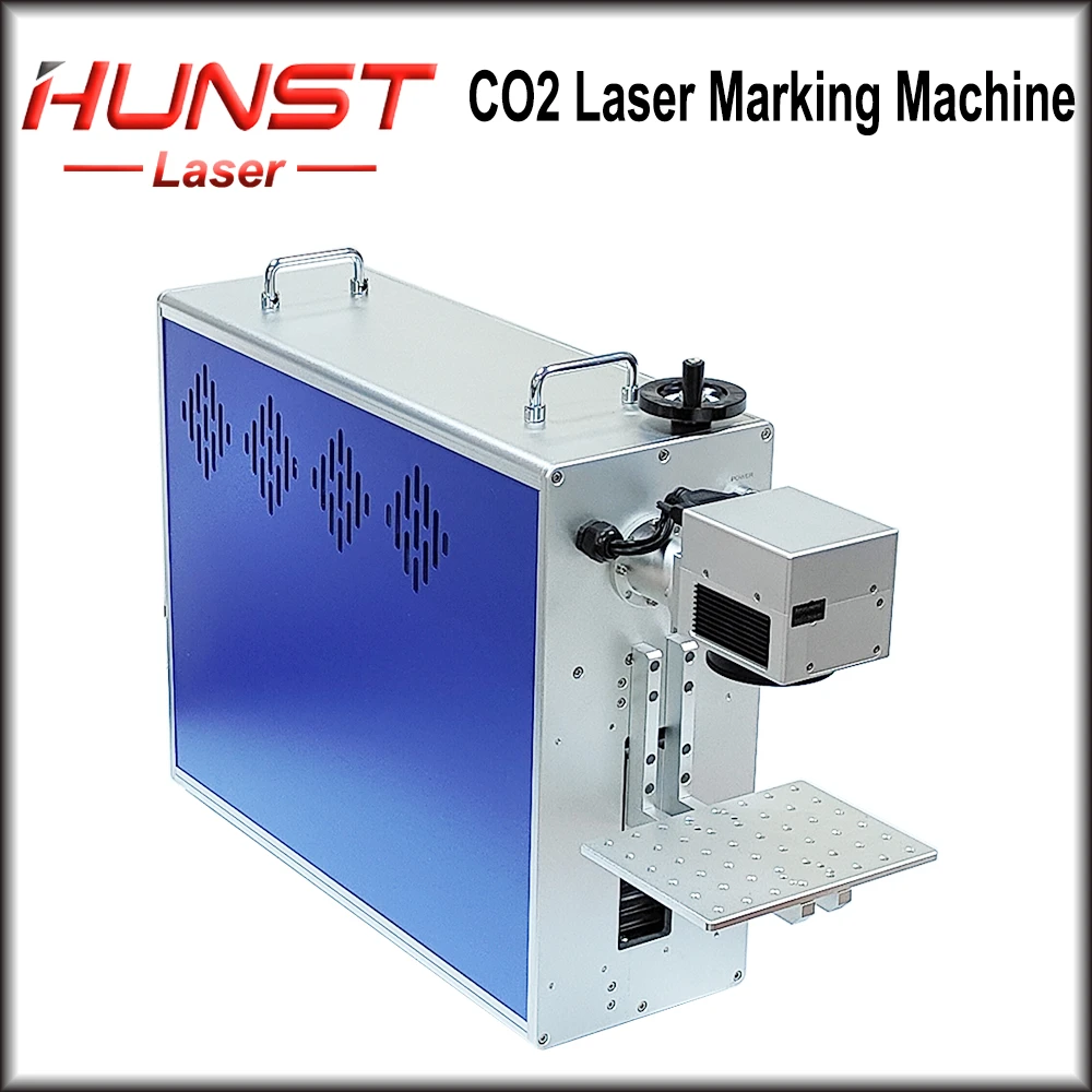 Hunst Co2 Laser Marking Machine 40W Metal Tube 100~150mm Working Area,for Nonmetal Material, Leather Wood