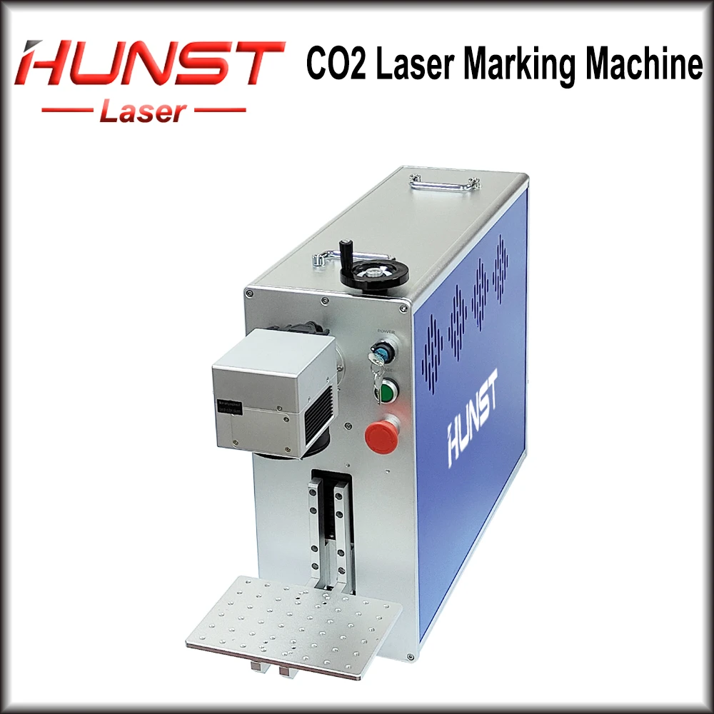 Hunst Co2 Laser Marking Machine 40W Metal Tube 100~150mm Working Area,for Nonmetal Material, Leather Wood