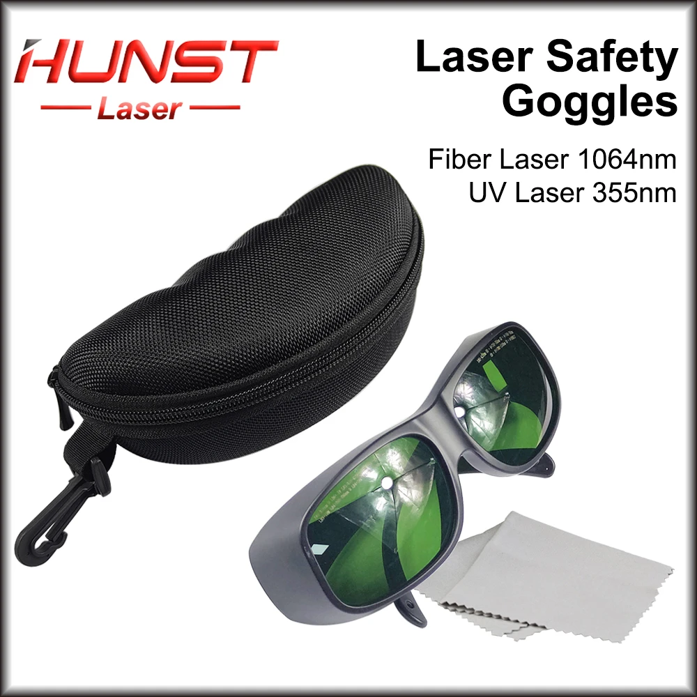 Hunst 1064nm UV355 Laser Safety Goggles  Shield Protection Eyewear 180-420nm 750nm-1100nm For YAG Fiber Lase