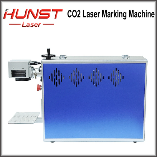 Hunst Co2 Laser Marking Machine 40W Metal Tube 100~150mm Working Area,for Nonmetal Material, Leather Wood
