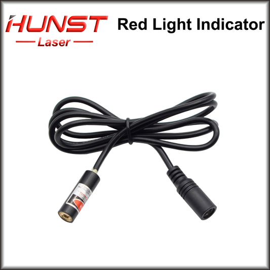 HUNST Red Dotted Beam Light 650nm 5V Infrared Adjustable Laser Module Locator + Adapter for Fiber Marking or Cutting Machine