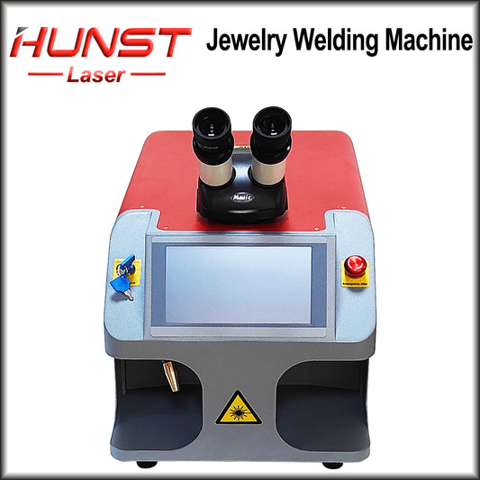 HUNST YAG Jewelry Laser Spot Welding Machine Laser Soldering With HD CCD Microscope for Gold Silver Chain Ring Pendant Denture