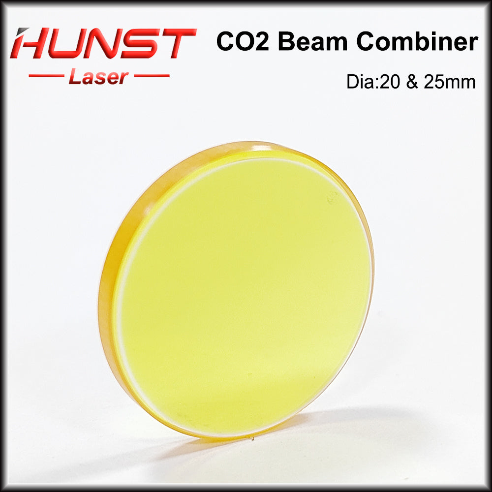 Hunst 10.6um Laser Beam Combiner Lens Diameter 20mm 25mm for CO2 Engraving Cutting Machine & Laser Marking Machine