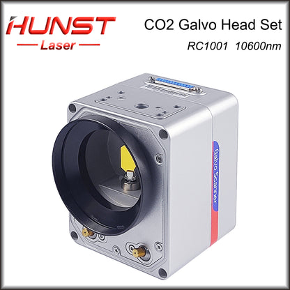Hunst SINO-GALVO RC1001 CO2 Laser Scan Galvo Head Set 10600nm Aperture 10mm Galvanometer Scanner with Power Supply
