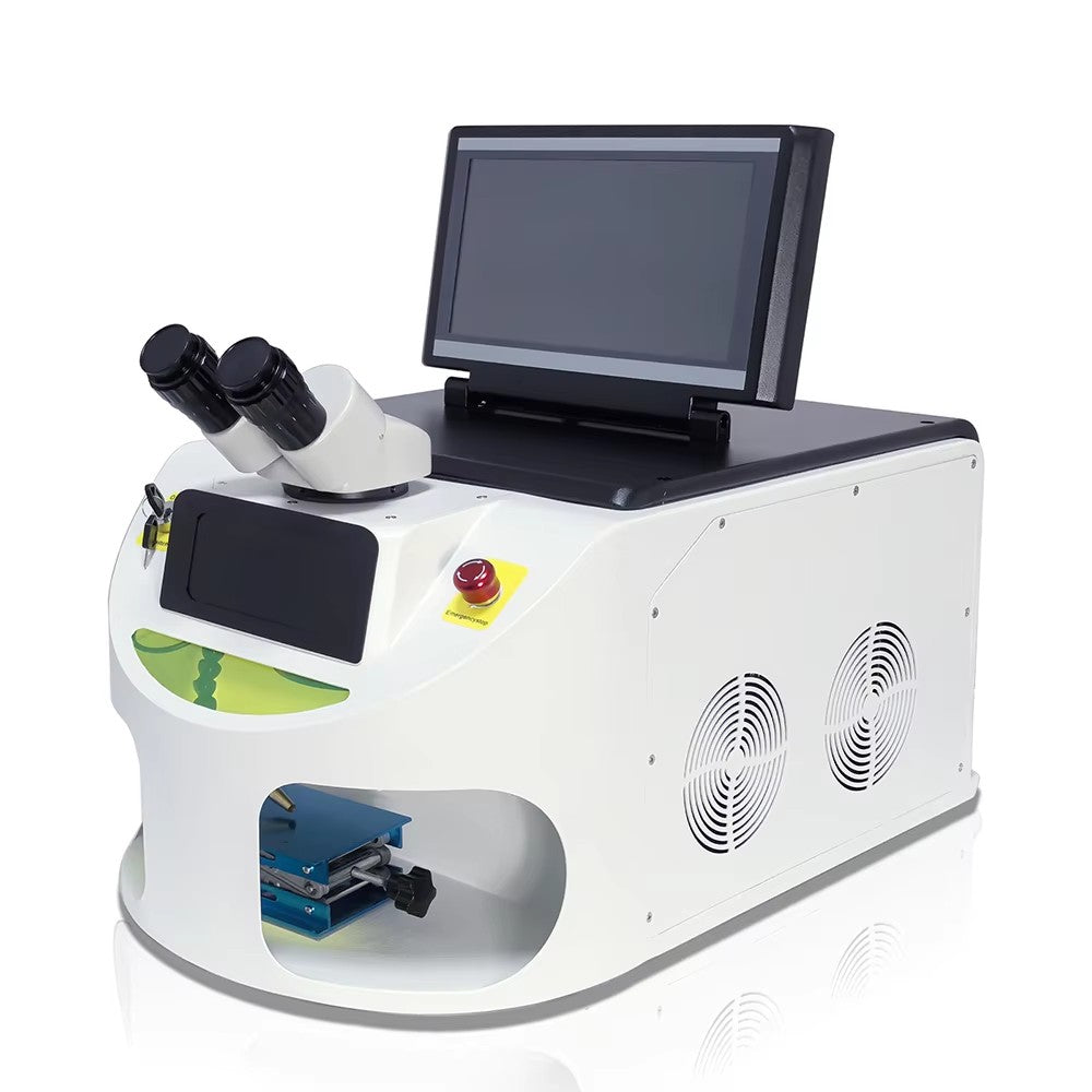 HUNST 200W Jewelry Laser Spot Welding Machine Laser Soldering With HD CCD Microscope for Gold Silver Chain Ring Pendant Denture