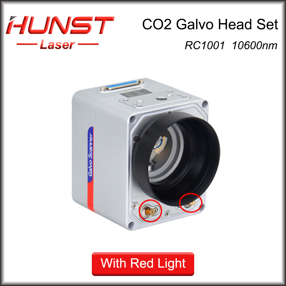 Hunst SINO-GALVO RC1001 CO2 Laser Scan Galvo Head Set 10600nm Aperture 10mm Galvanometer Scanner with Power Supply