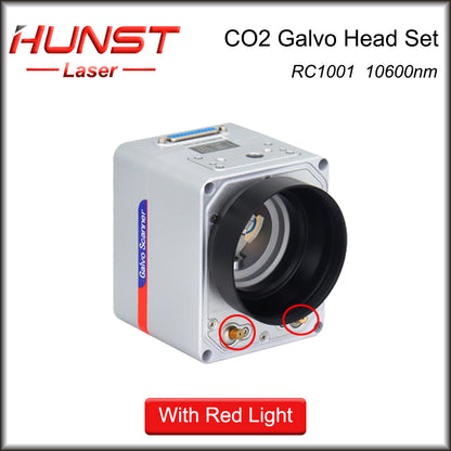 Hunst SINO-GALVO RC1001 CO2 Laser Scan Galvo Head Set 10600nm Aperture 10mm Galvanometer Scanner with Power Supply