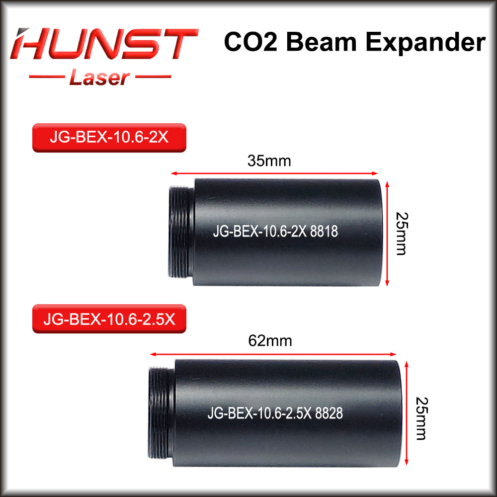 Hunst CO2 10600nm Laser Beam Expander 2X 2.5X 3X 4X Expansion Ratio M22*0.75 Lense Optics For CO2 Laser Marking Machine