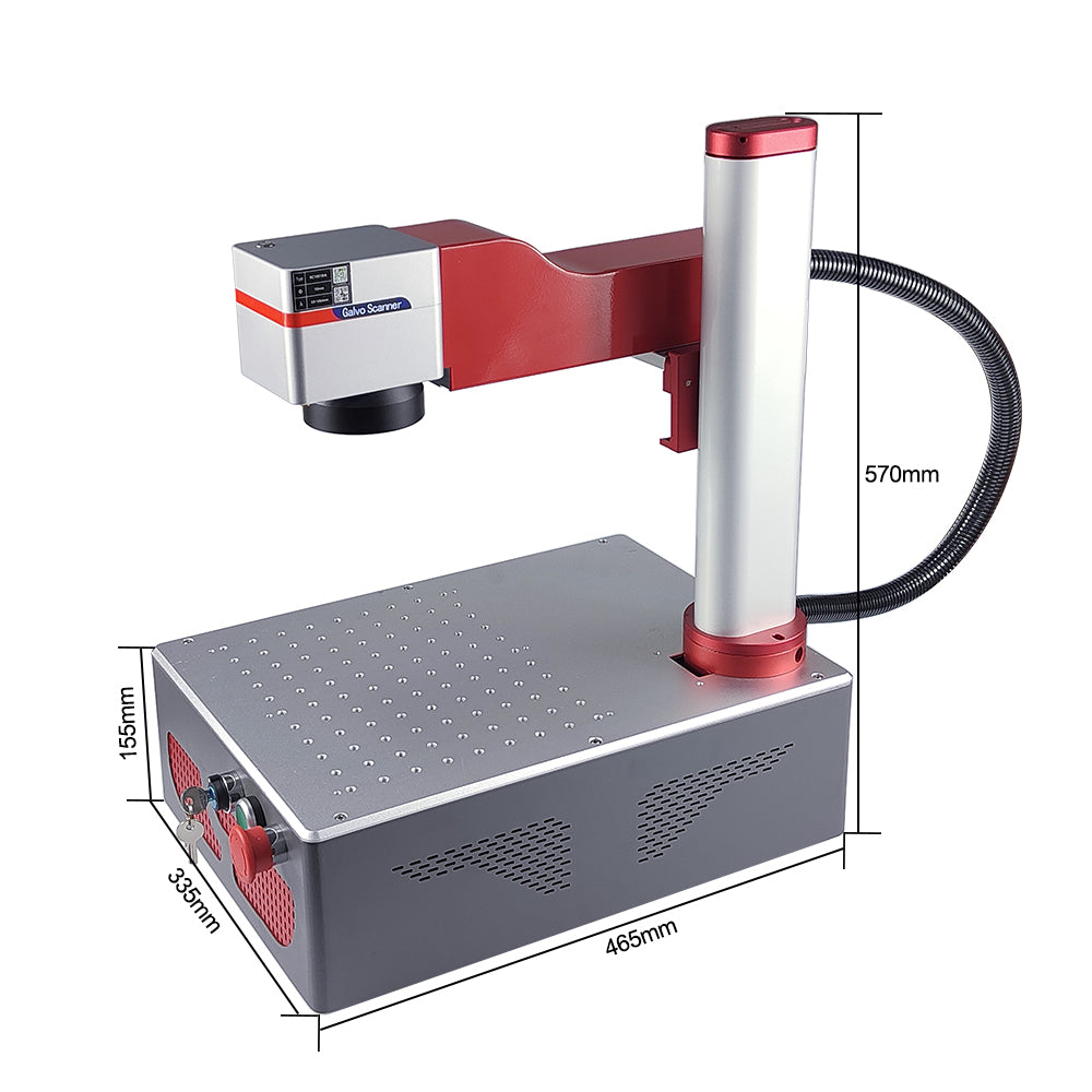 Hunst MAX 30W Portable Foldable Mini Fiber Laser Marking Machine.