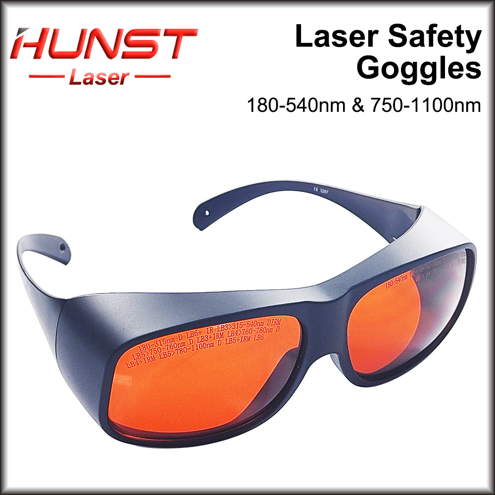 HUNST 355 & 532nm & 1064nm Laser Goggles Protective Glasses Shield Protection for Fiber & UV & Green Laser Safety Goggles.