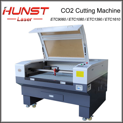 Hunst 80w 100w 130w CO2 Laser Engraving Cutting Machine 9060/1080/1390/1610 Laser Cutter for Wood Acylic Fabric Leather Paper