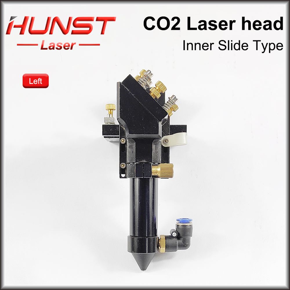 Hunst Hot Sell Inner Slide Type CO2 Laser Head with Air Nozzle for Inner Guide Rail Laser Cutting Machine Spare Parts